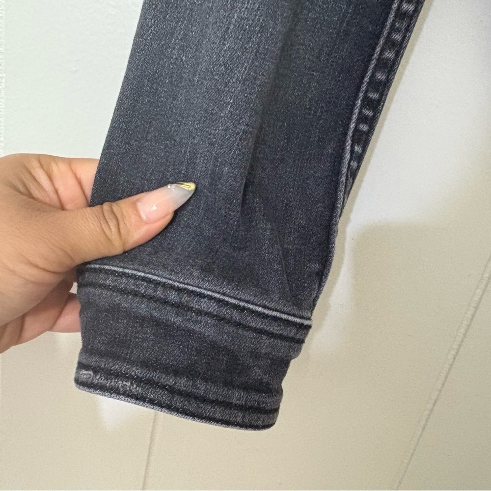 Pilcro & The Letterpress Cora Denim Jacket XS Black Classic Boyfriend Fit - Picture 5 of 12